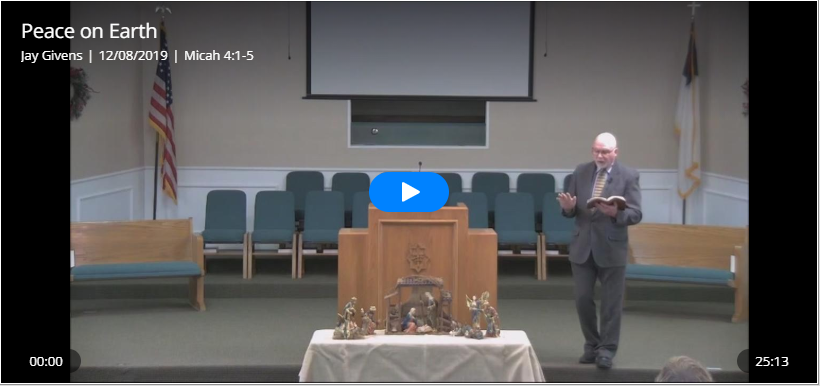 Peace on Earth sermon